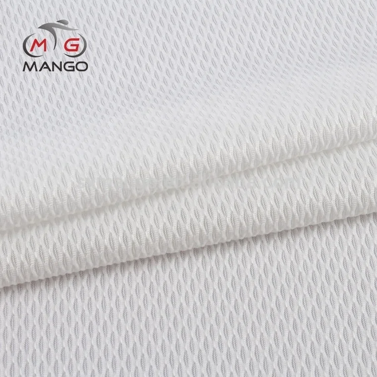 China supplier moisture-wicking poly knitted bird eye mesh fabric