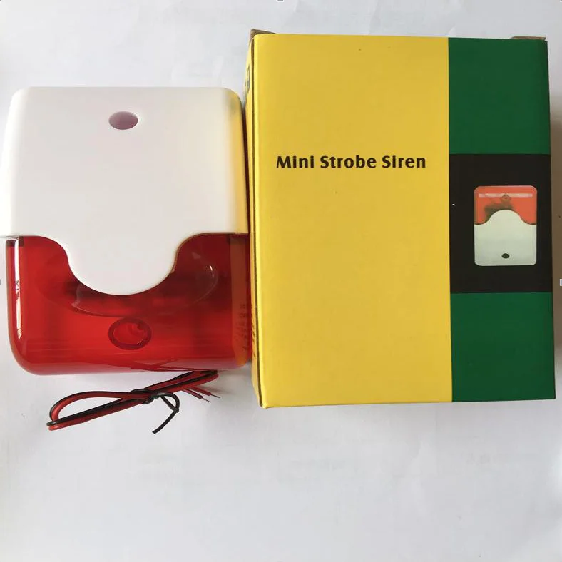 Electronic fence anti-theft alarm DC12V mini Strobe siren