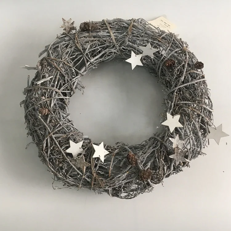 
Hot quality new fashionable grapevine branch material Christmas wreath 