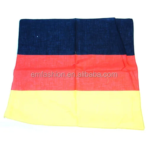 Spain Genmary Portugal National UK USA Brazil National Flag Print Headband Bandana