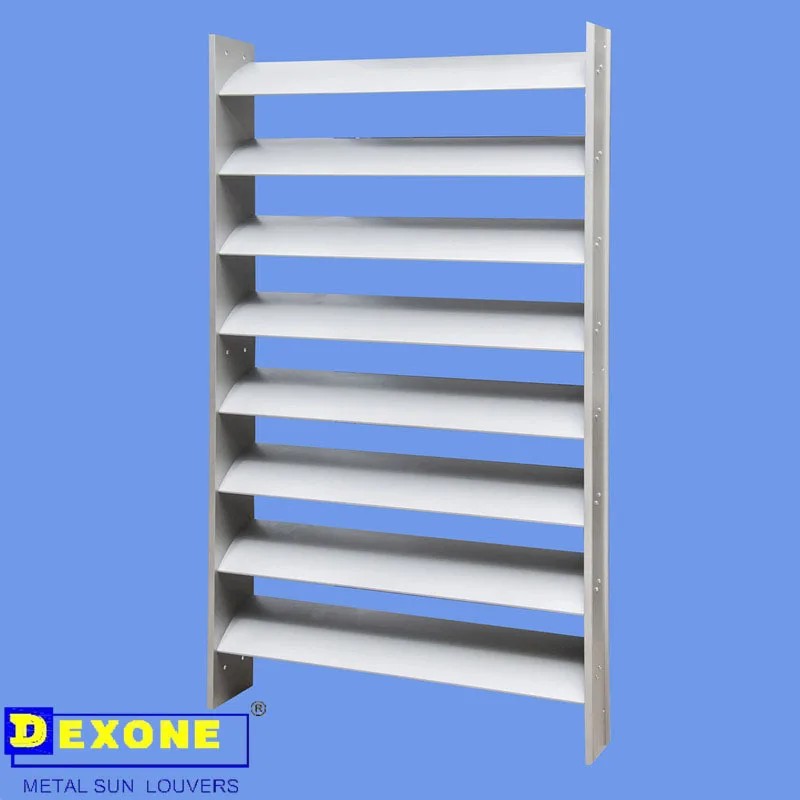 Exterior aluminium Louvre  Sun Louvre with Ellipse Shape Used For Building Facade