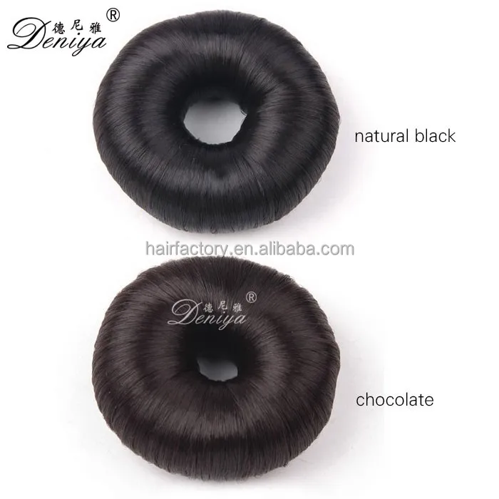 
Synthetic material black hair donuts for bun, donut hair accessories bun 