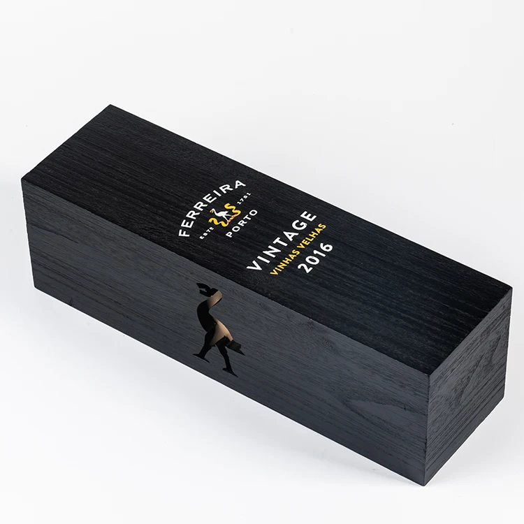 
17 years factory customized competitive price matte lacquer finished wine wood box 