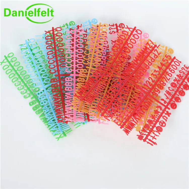 cheap popular color plastic letters for felt letter board