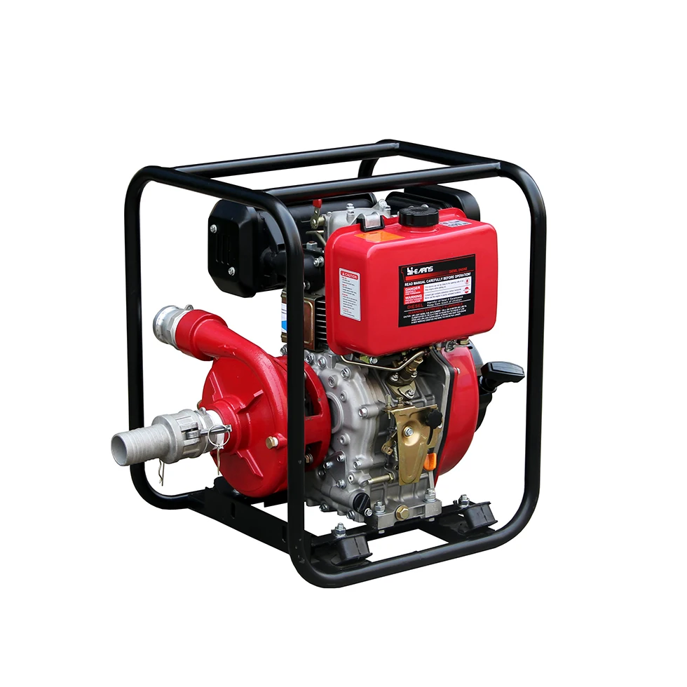 2 Inch 186 diesel engine High Pressure Cast Iron Water Pump  for Irrigation