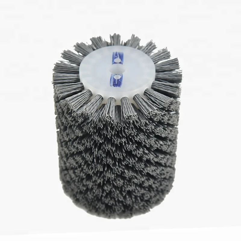 P80 P120 P240 Wheel Drum Burnishing Abrasive Wire Drawing Polishing Brush