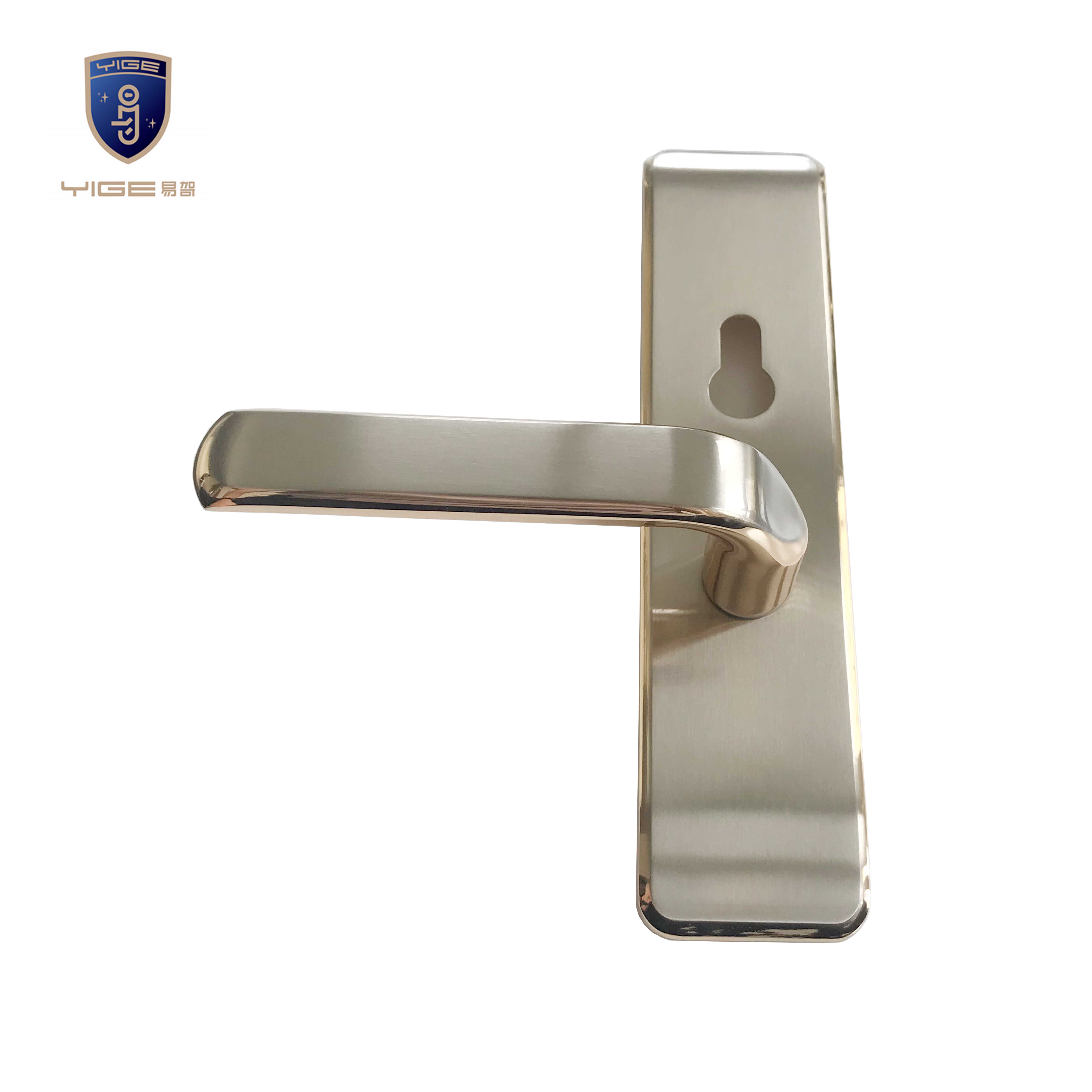 Commercial chrome plate casting zinc alloy door lever handle