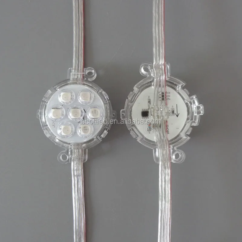 50mm 5050 Rgb 7 Pixel SMD Led Point Light Source outdoor wall pixels led light