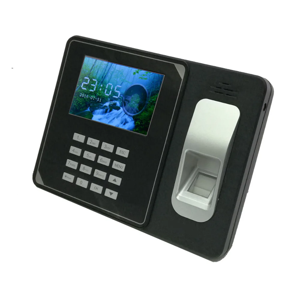 WIFI Web Based Employee Card Finger Print Track Time Clock And Recorder Machine System with Backup Battery