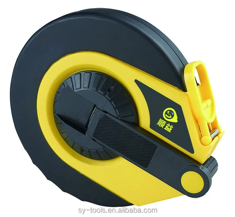 Yellow pipe diameter tape measure measuring tape 50 meter