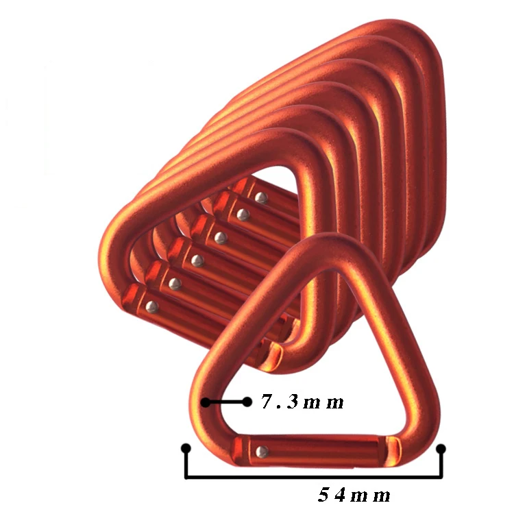 Factory Direct Triangle Carabiner Outdoor Aluminum Buckle Hooks