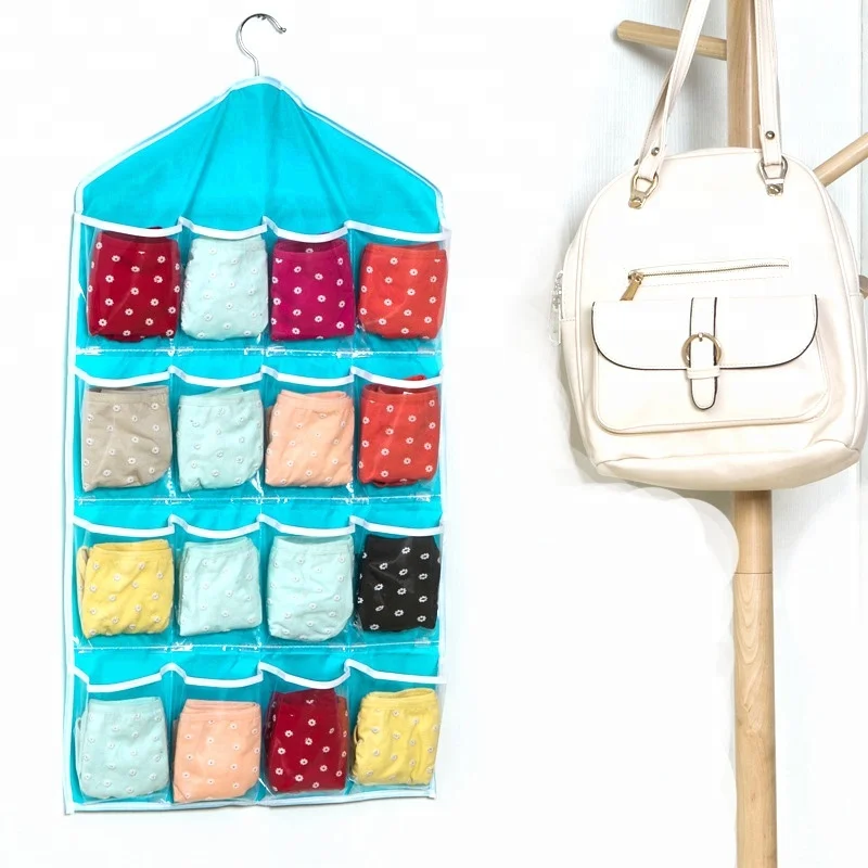 STOCK 11*14*2 cm High Quality Multi-Function 16 Pouch Tie Organizer Bag, Storage Organizer Bag