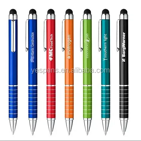 wholesale in stock elegant slim metal touch screen stylus pen for ipad