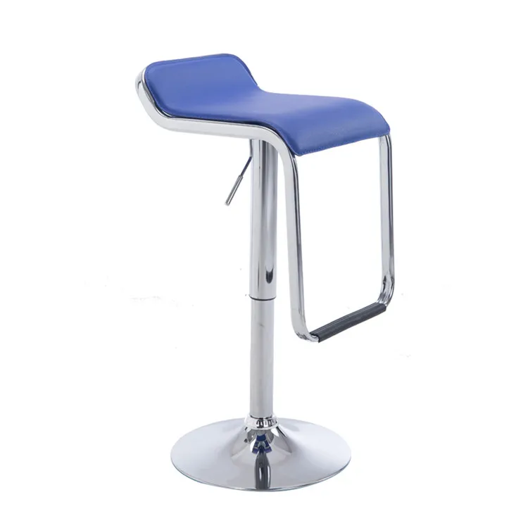 Современные хромированные барные стулья с регулируемой высотой