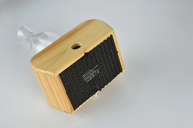 Fancy Essential Oil Aroma Diffuser, Scented Oil No Water Nebulizer with Real Wood Glass Material Diffuser