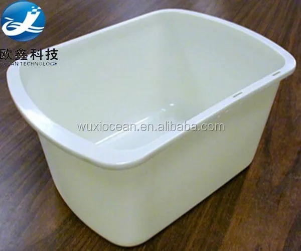 Custom-made thick ABS vacuum forming bathroom plastic basin