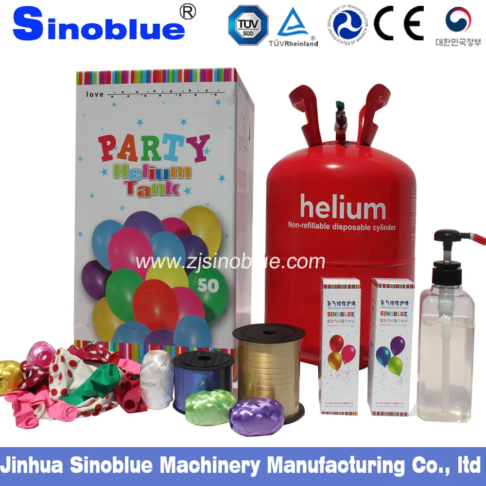 
13.4LDisposable steel helium cylinder for balloon 1.5mm thickness 50PCS 