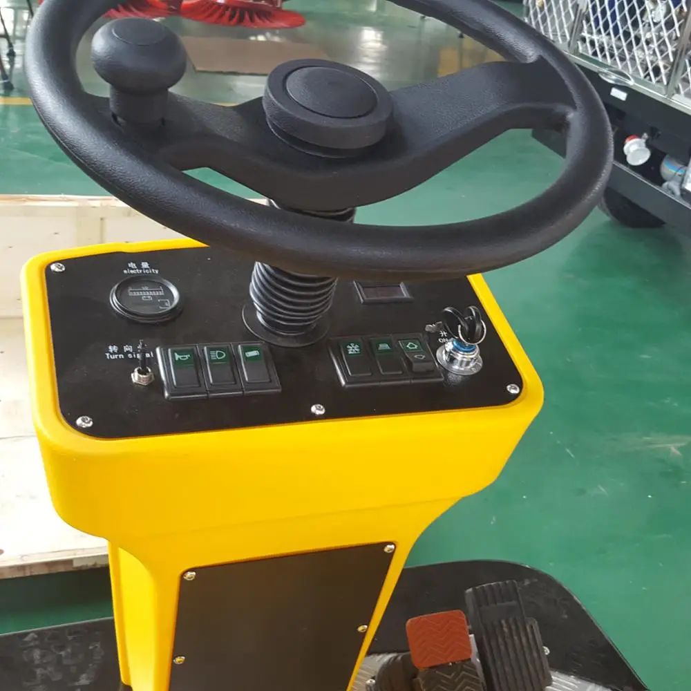 C200 leaf cleaning tool, ride on sweeper, compact street scavenging machine, battery-powered sweeping car