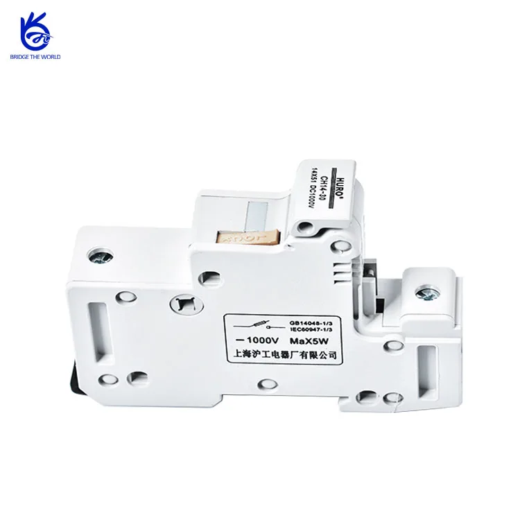 Патрон предохранителя dc din rail для цилиндрической плавкой 14*51 мм