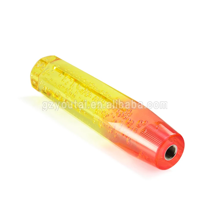 JDM Racing Culture 20CM Octagon Crystal Air Bubble Shift knob Universal Shifter Shift Gear With Double Color