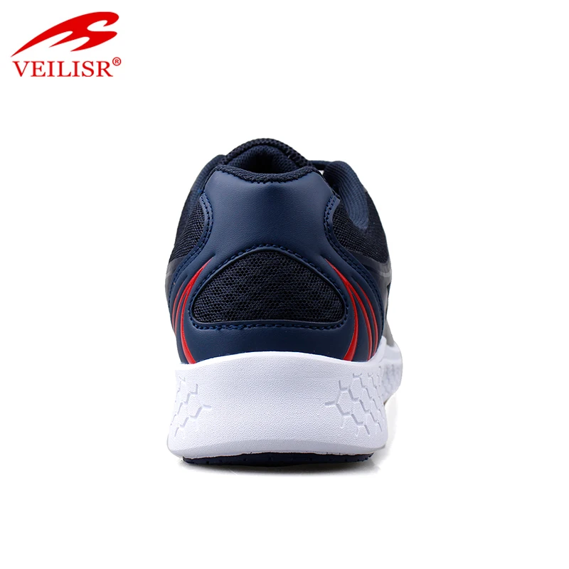 Most popular PU mesh fashion sneakers men running sport shoes