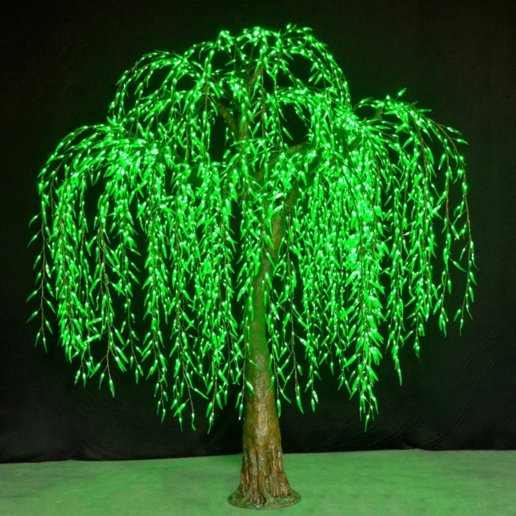 Wholesale outdoor Professional landscape artificial led weeping willow tree light