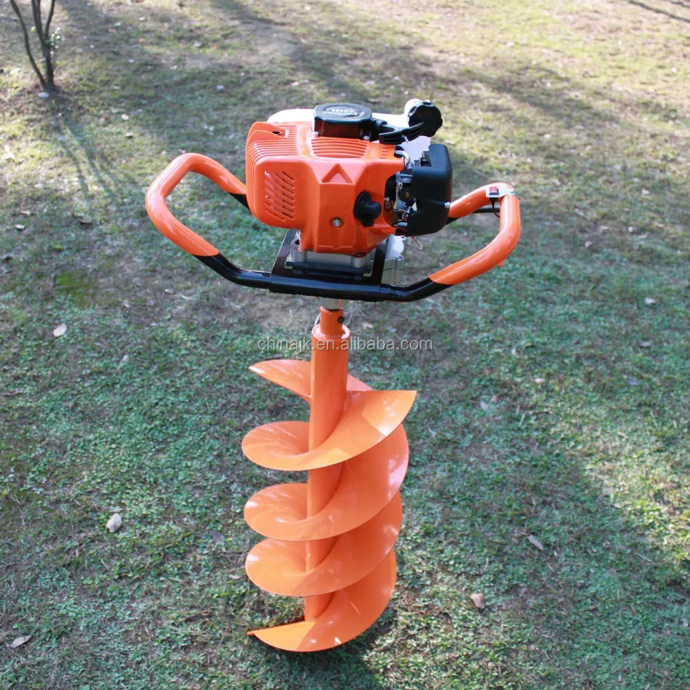2 stroke 52cc J&K Gasoline EARTH DRILLING MACHINES
