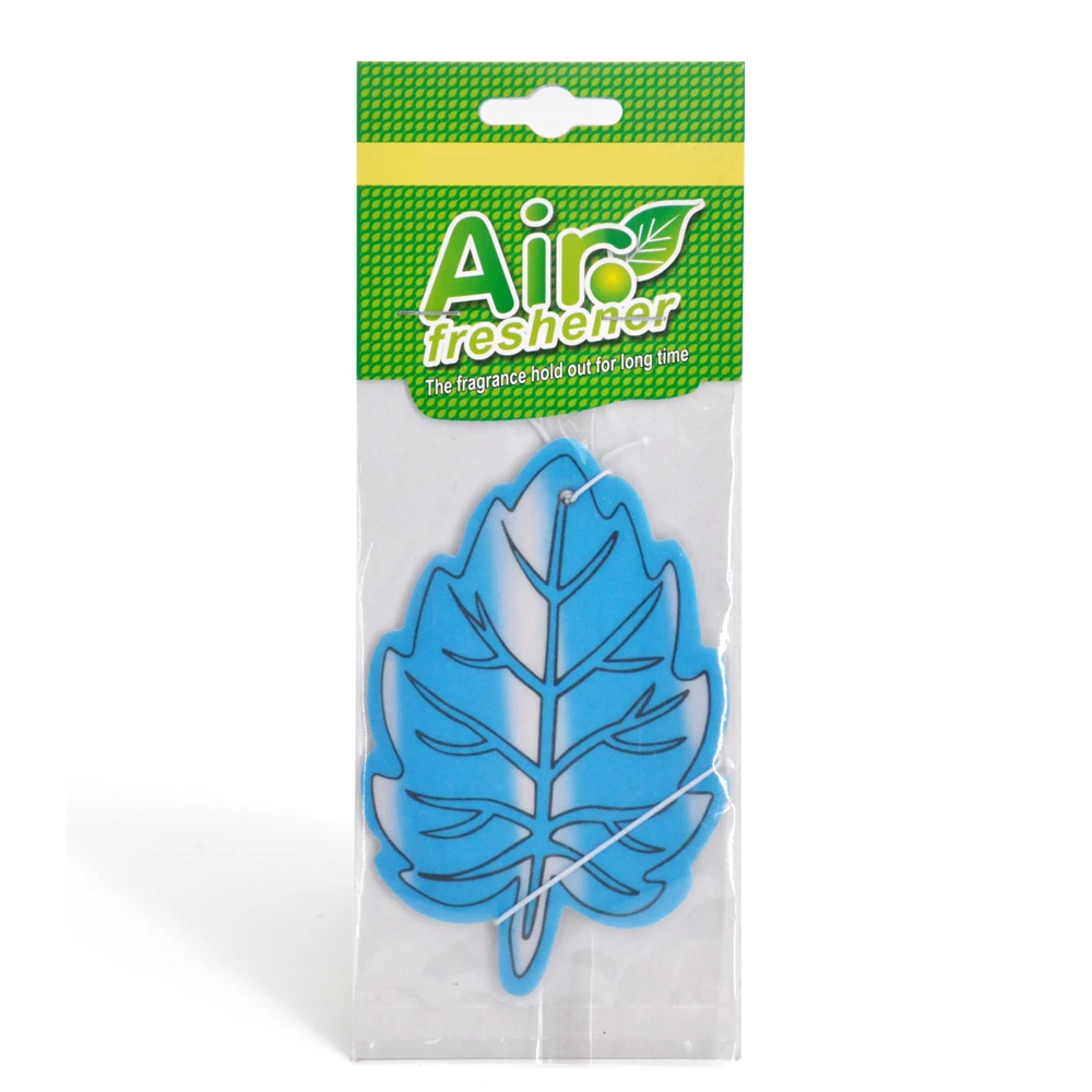 Top quality CMYK color promotional paper car air freshener hanging paper