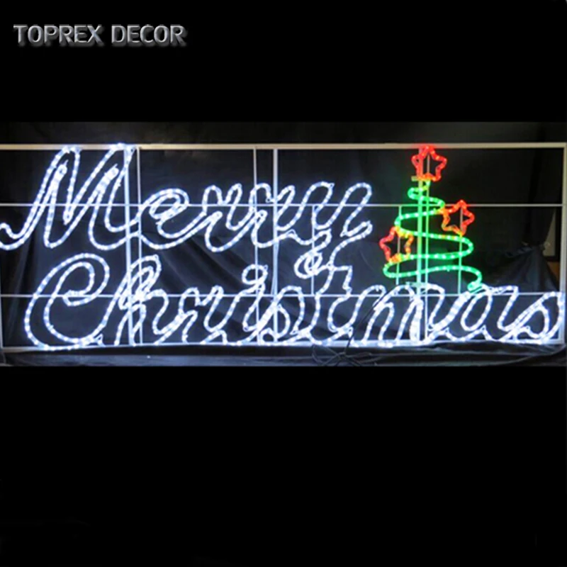 China Imported large outdoor holiday LED merry christmas luces de navidad decor lights