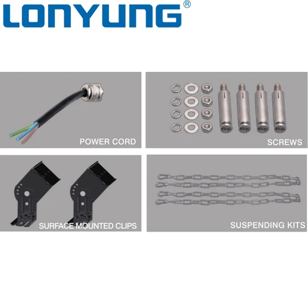 Светодиодный светильник для высоких промышленных помещений шахтная лампа линейный светодиодный IP 65 алюминиевый корпус светодиодной водонепроницаемой