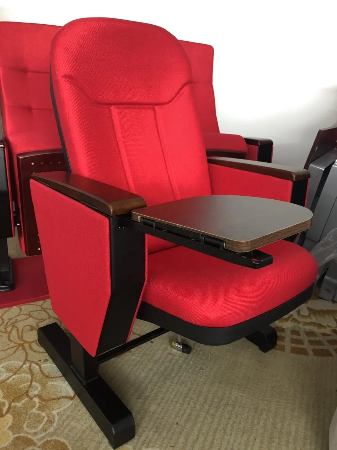 movable school furniture conference lecture folding cinema  theater seat church chair  YA-04