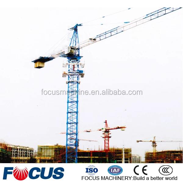 Heavy Duty Luffing Jib Tower Crane with 32t loading capacity