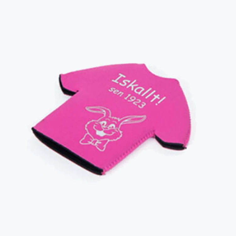T-shirt neoprene beer bottle cooler
