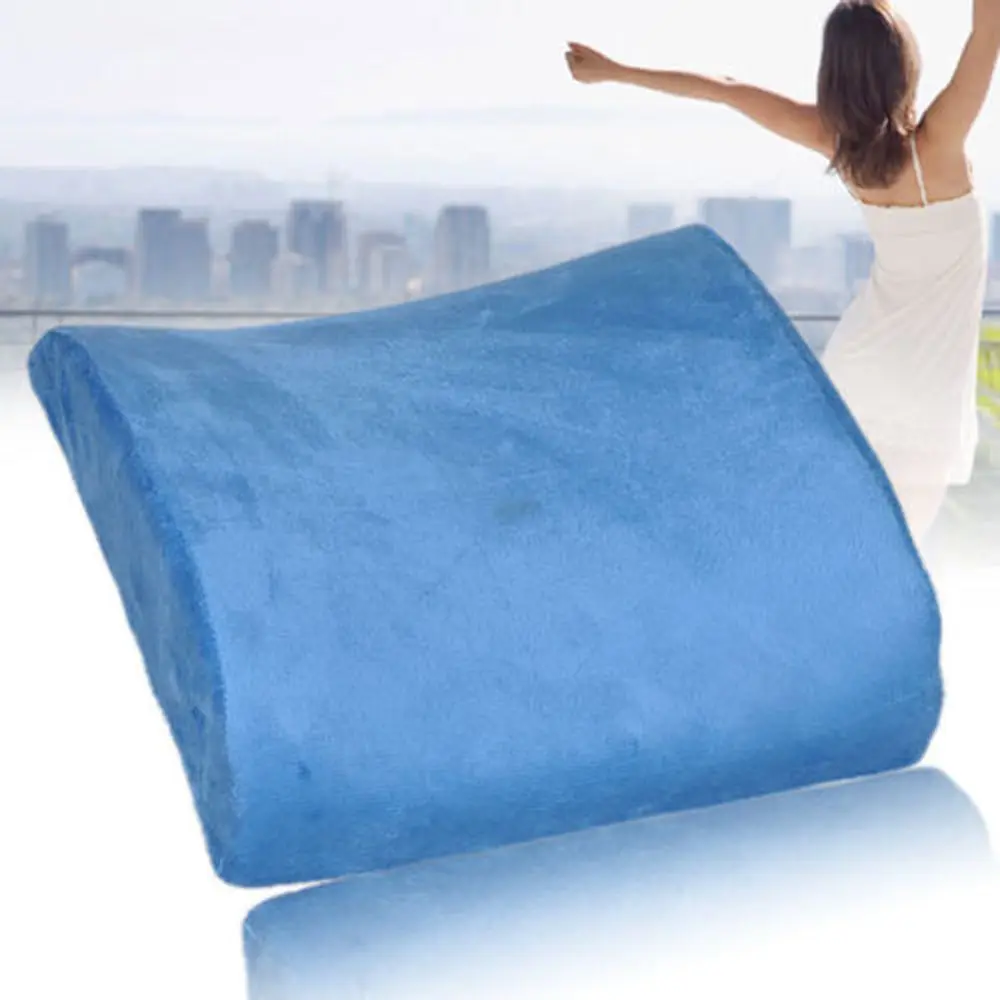 New Design Cooling Gel Memory Foam Orthopedic Car Lumbar Back Support Seat Cushion Back Pain Pillow