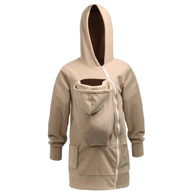 Оптовая продажа, Детская флисовая куртка кенгуру с длинным рукавом