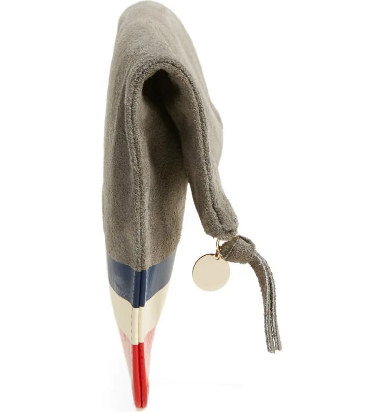 suede clutch foldover clutch personalized clutch bag