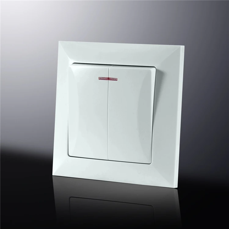 Новейший предназначен 2 банды 1 способ Европейский энергосбережения настенный выключатель