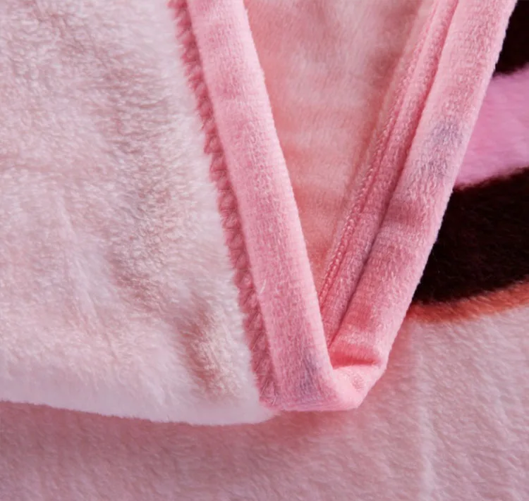 Korea style cheap wholesale 100%polyester flannel fleece blankets warm knitted home use customized gift made in china