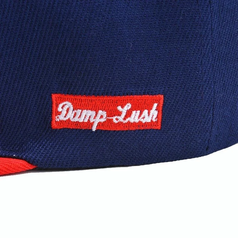 New Style 100% Cotton Flat Brim Cowboy Name Brand Denim Hats 5 Panel Rubber PVC Logo Baseball Cap for Men