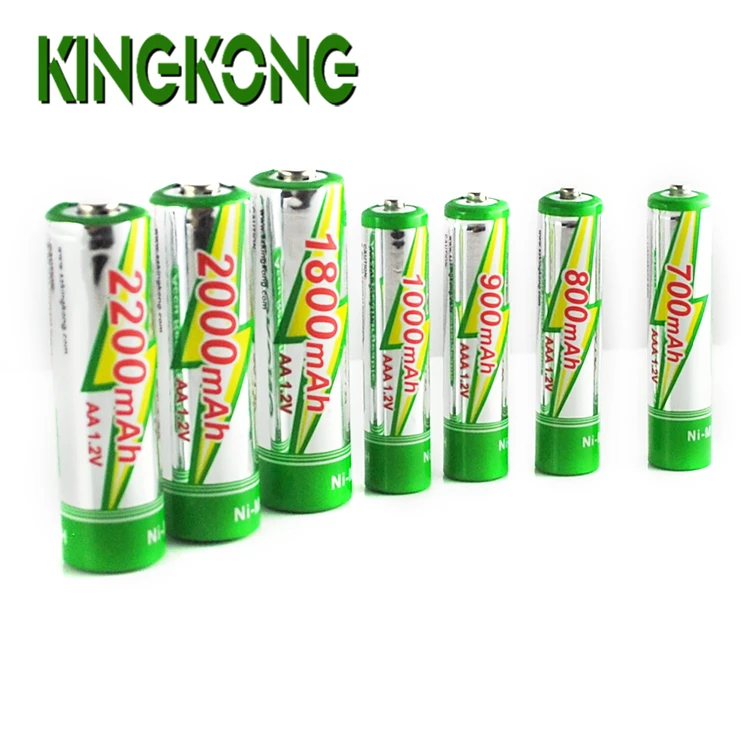KingKong 800mah AAA size 1.2v ni-mh rechargeable battery