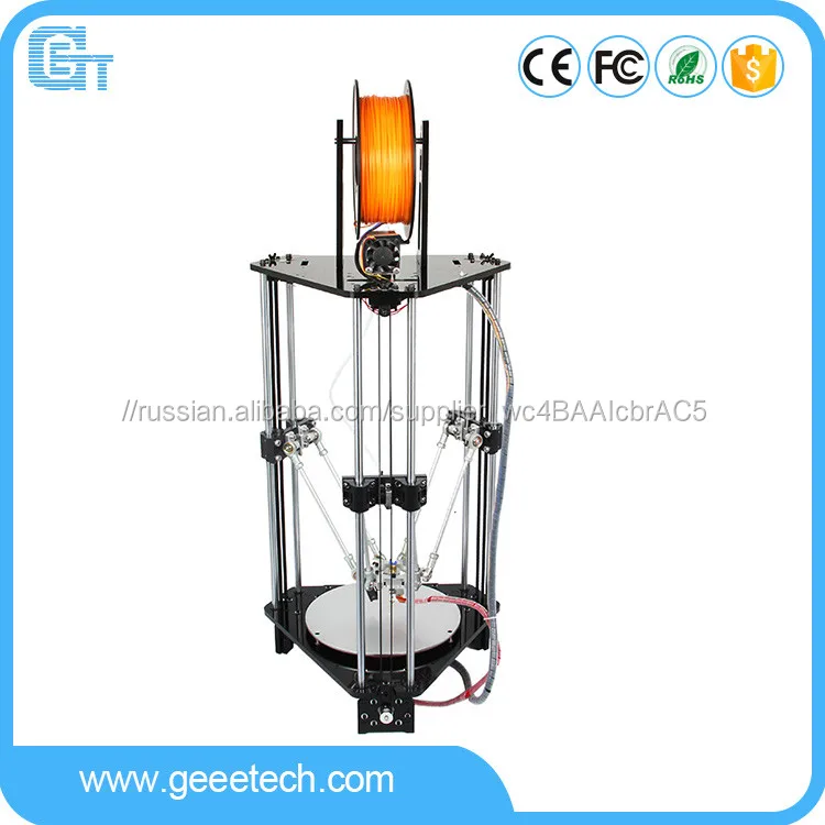 Geeetech Топ продаж 3D-принтер delta rostock mini с функцией автонивелирования Поддерживает различные филаменты