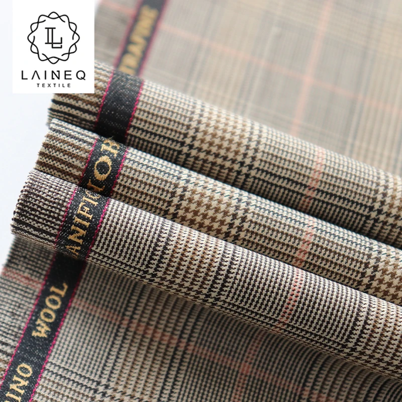 Супер 160s 100% Шерсть Высокое качество итальянская мужская ткань для проверки костюма