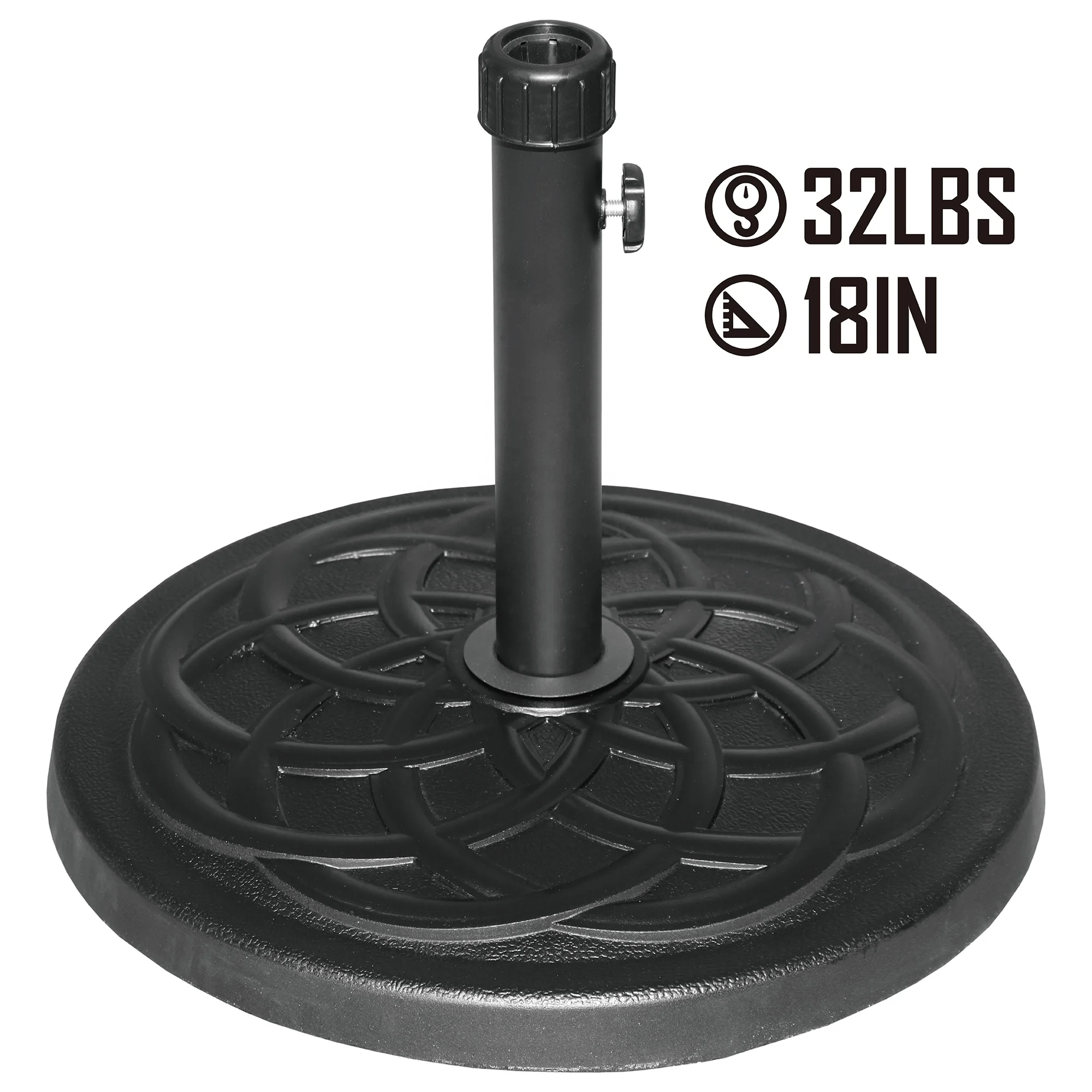 32LB Garden Outdoor Cast Stone Heavy Concrete patio umbrella base Umbrella parasol Base Umbrella Stand