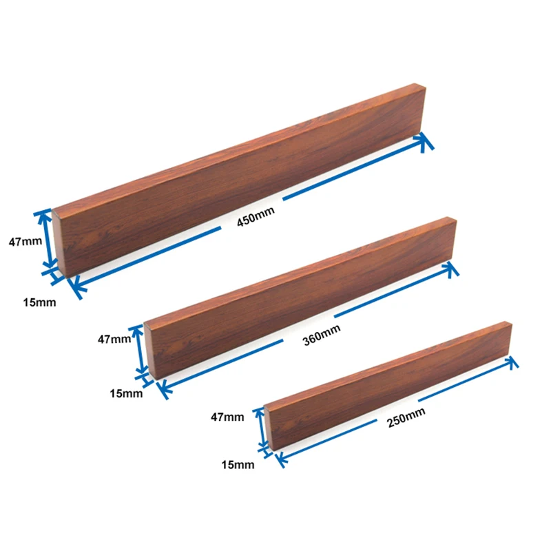 18 Inch Strong Magnet Strength Bamboo Magnetic Knife Block Stainless Steel Magnetic Knife Strip Magnetic Knife Holder