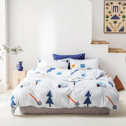 New Arrival Amazon Style 100%Cotton 200TC Duvet cover and Pillowcase Twin Queen King Size Bedding set