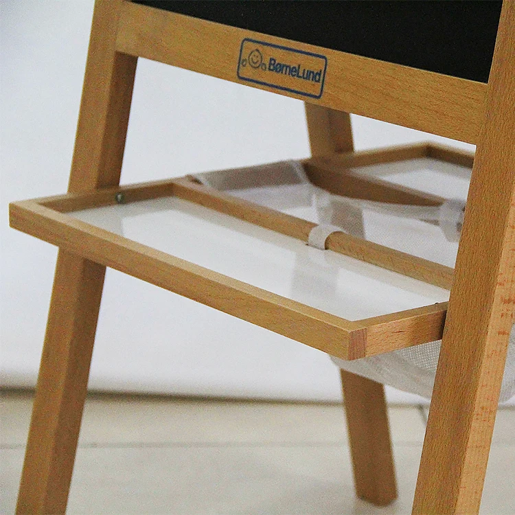 Q001 Children Black Board  Magnetic White Board Double Sided beech easel