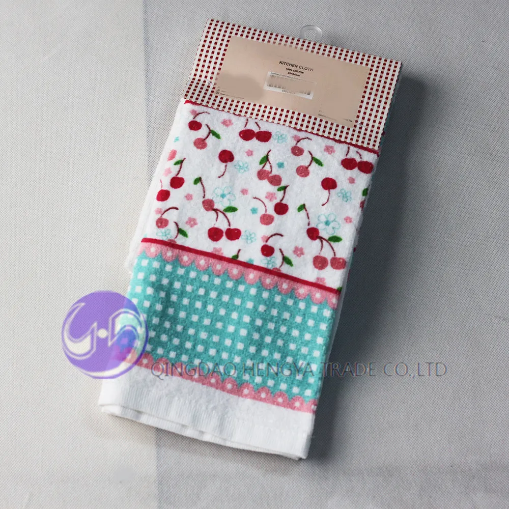 
100% cotton terry gift solid color embroidery design hand towel 