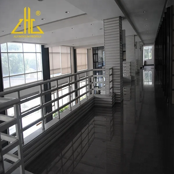 Powder coating alloy aluminum railings for outdoor stairs,aluminium extrusion handrail,aluminium glass balustrade supplier