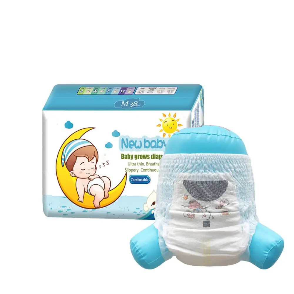 Good Quality Super Soft Breathable Training Pants High Absorption Disposable Baby Diaper Wholesale Bulk OEM Factory Price