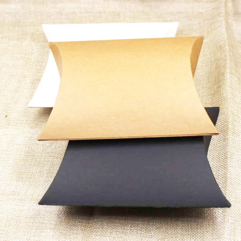
Heli Cheap Three Colors Small Art Packing Paper Pillow Shape Box 
